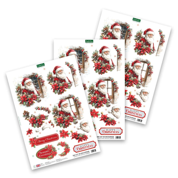 Santa's Winter Welcome - Die Cut Decoupage