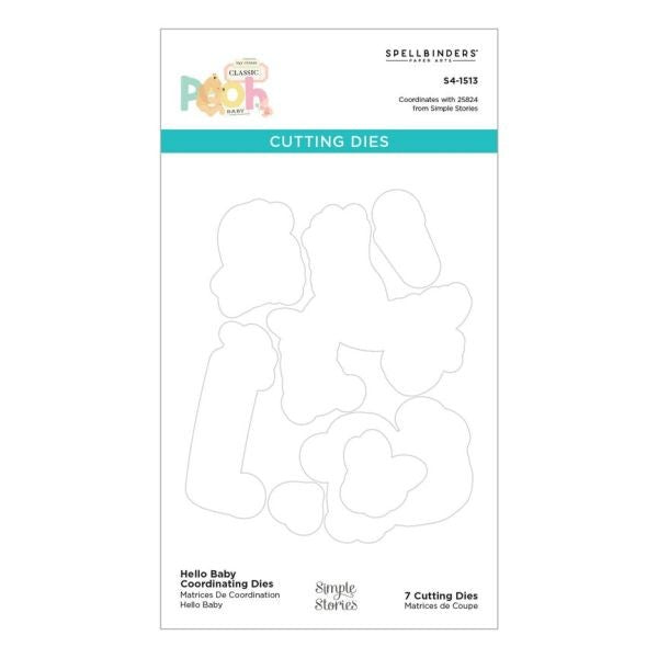 Say Cheese Classic Pooh - Hello Baby Stamp & Die Bundle
