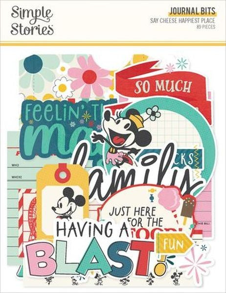 Say Cheese Happiest Place - Journal Bits & Pieces