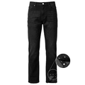 SBO Black Snap Hem Denim Jeans