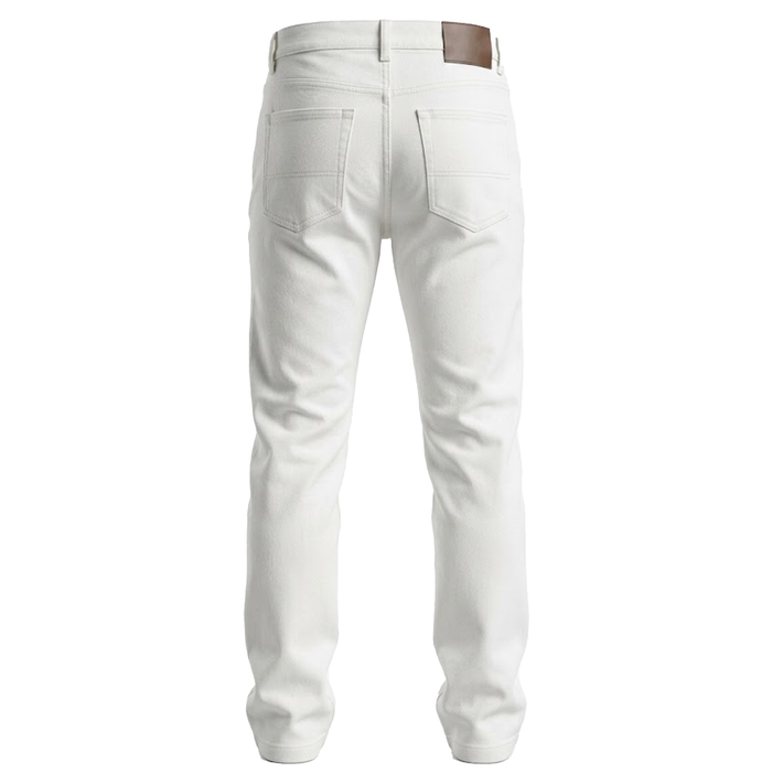 SBO White Snap Hem Denim Jeans