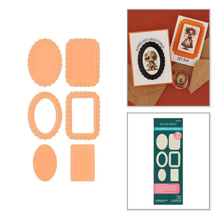 Scalloped Frames 3D Emboss & Cut Folder