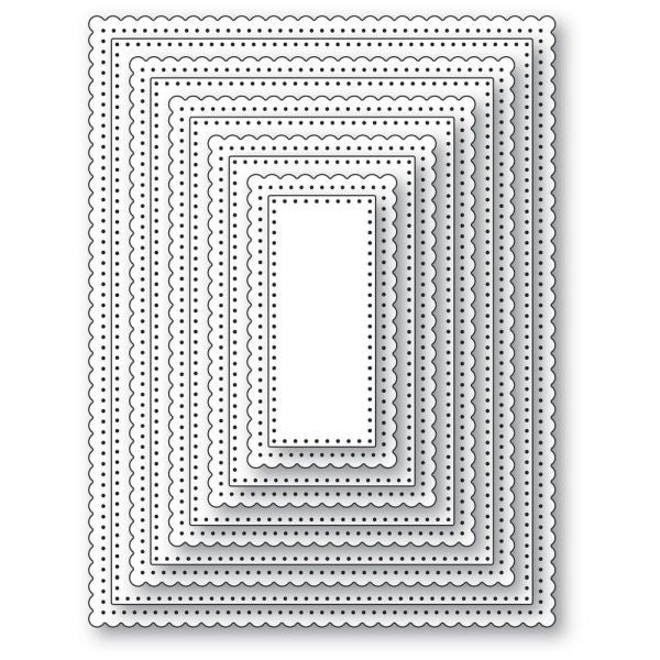 Scalloped Pinpoint Frames - Dies
