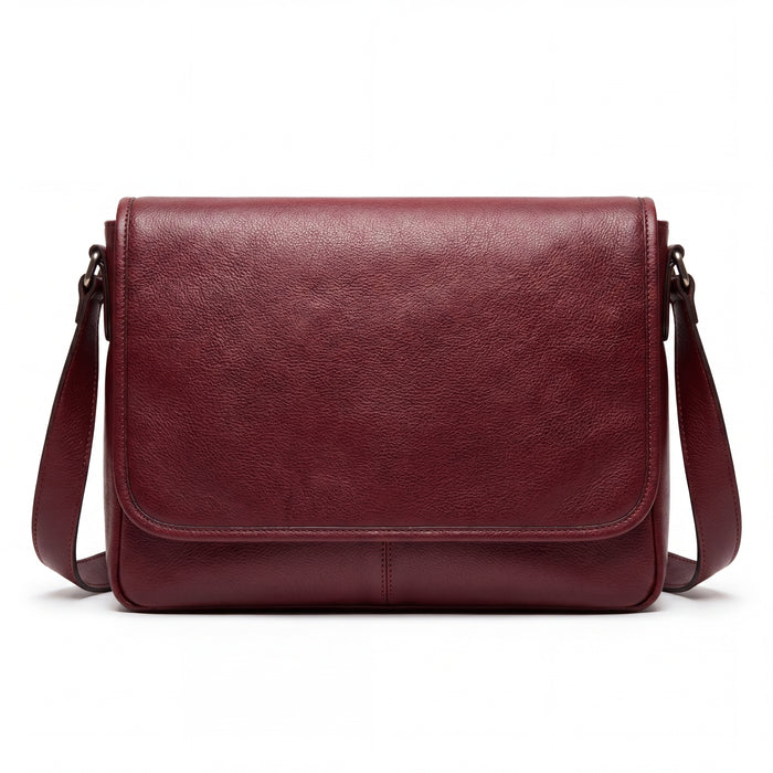 Scully 925 Maroon Brown Messenger Bag