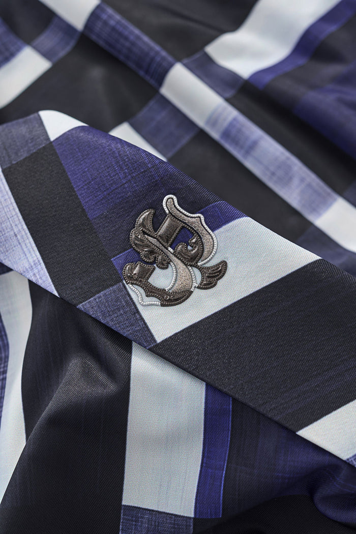 Seamless Bold Plaid Shirt – El Baron BLUE