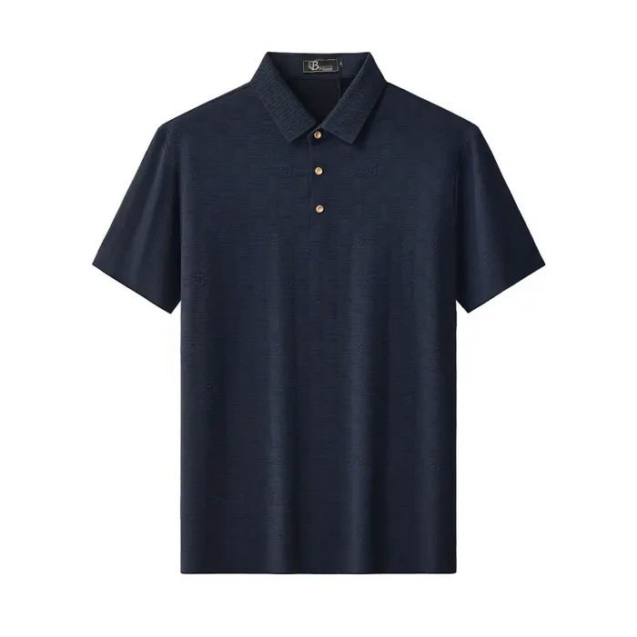 Seamless Check Texture Polo NAVY