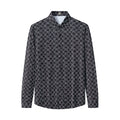 Seamless Geo Print Shirt – El Baron BLACK
