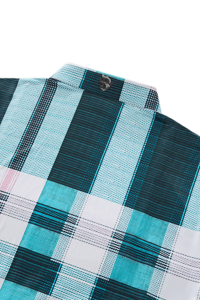 Seamless Plaid Stripe Shirt – El Baron GREEN