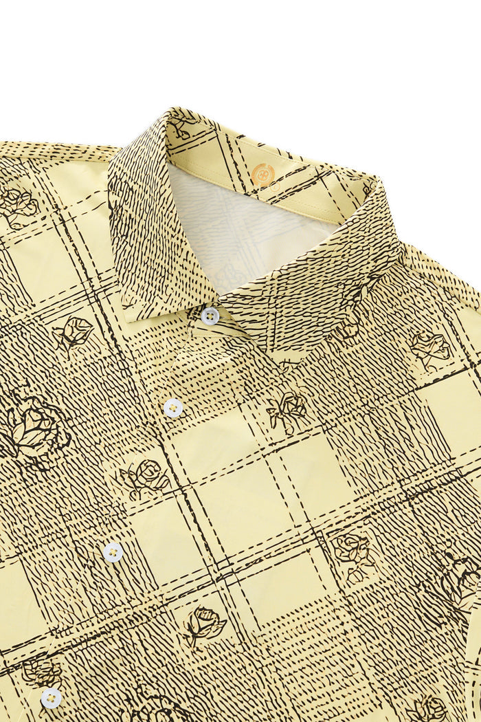Seamless Rose Plaid Shirt – El Baron BUTTERMILK