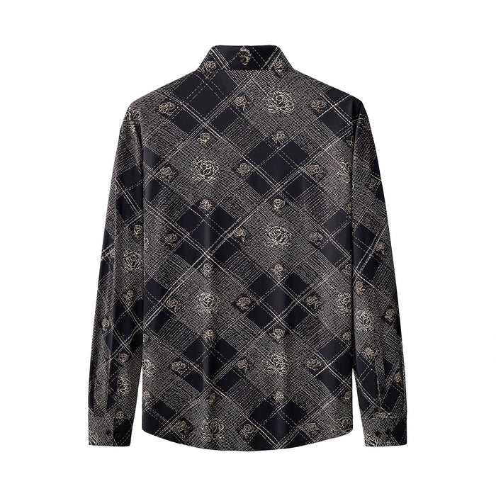 Seamless Rose Plaid Shirt – El Baron ESSPRESSO