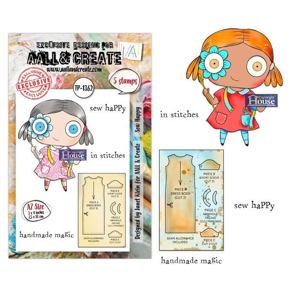 Sew Happy - Clear Stamps