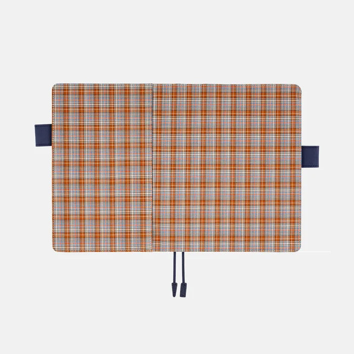 Shirt Fabric: Brownie Plaid [Hobonichi Cousin (A5) Techo Cover] (Cover Only)