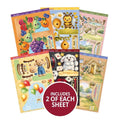 Side-Pop Stepper Cards - Set 1 - Gold