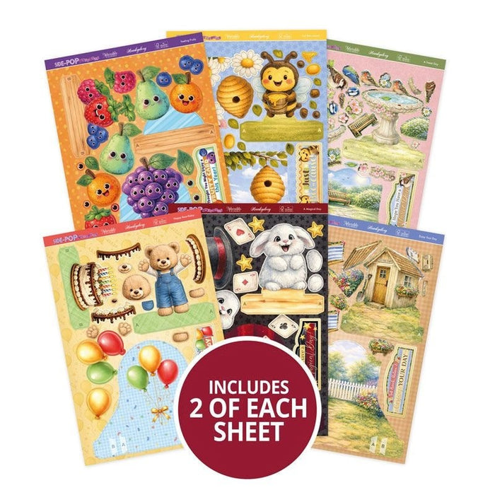 Side-Pop Stepper Cards - Set 1 - Gold