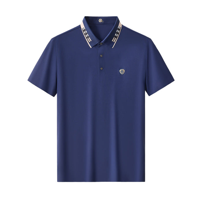 Signature Trim Performance Polo – El Baron NAVY