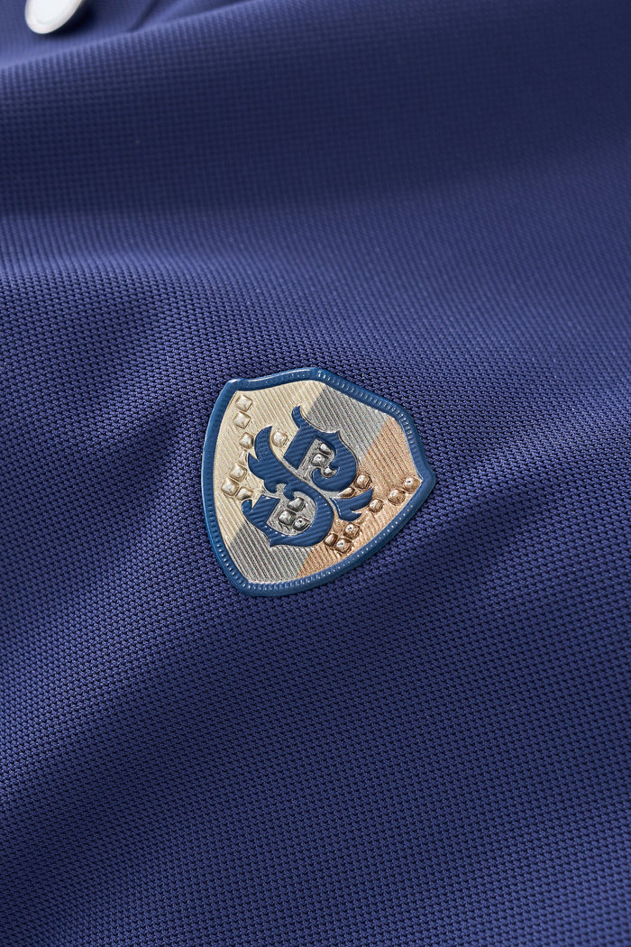 Signature Trim Performance Polo – El Baron NAVY