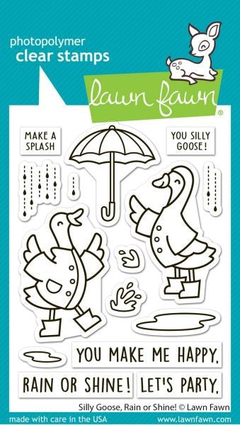 Silly Goose:  Rain or Shine! - Clear Stamps