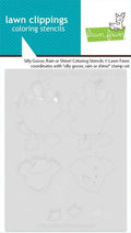 Silly Goose:  Rain or Shine! - Coloring Stencils
