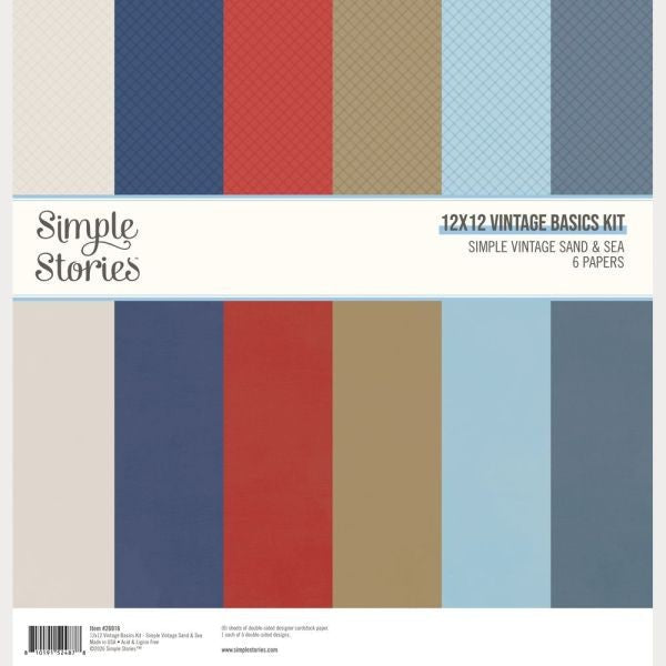 Simple Vintage Sand & Sea - 12x12 Collection Pack - Vintage Basics