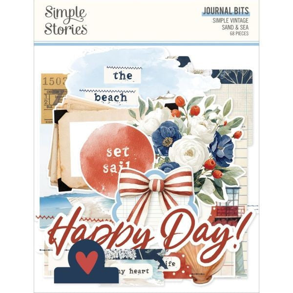 Simple Vintage Sand & Sea - Bits & Pieces - Journal Bits