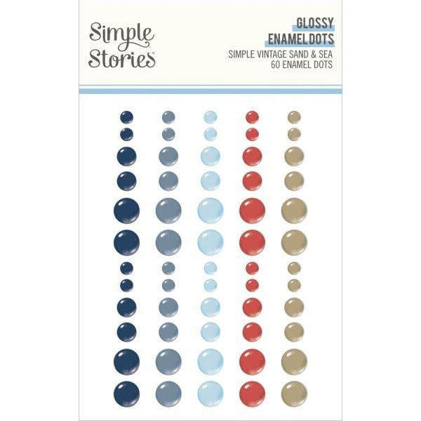 Simple Vintage Sand & Sea - Enamel Dots