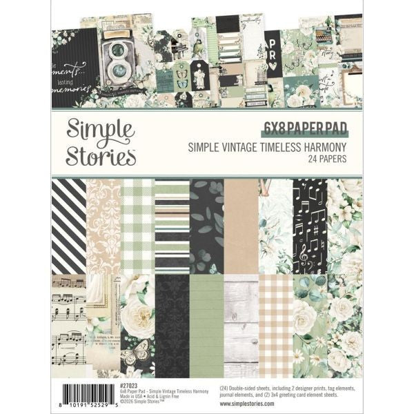 Simple Vintage Timeless Harmony - 6x8 Paper Pad