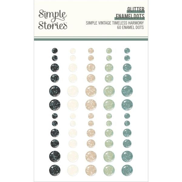 Simple Vintage Timeless Harmony - Glitter Enamel Dots