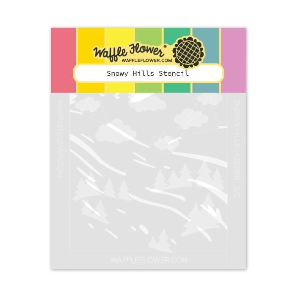 Snowy Hills - Layering Stencils