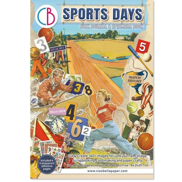 Sports Days - Junk Journal & Ephemera Book