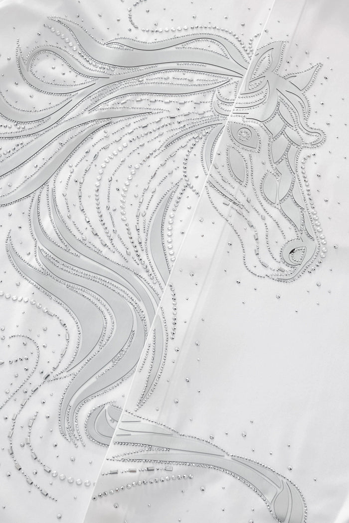 Stallion Embellished LS Shirt WHITE