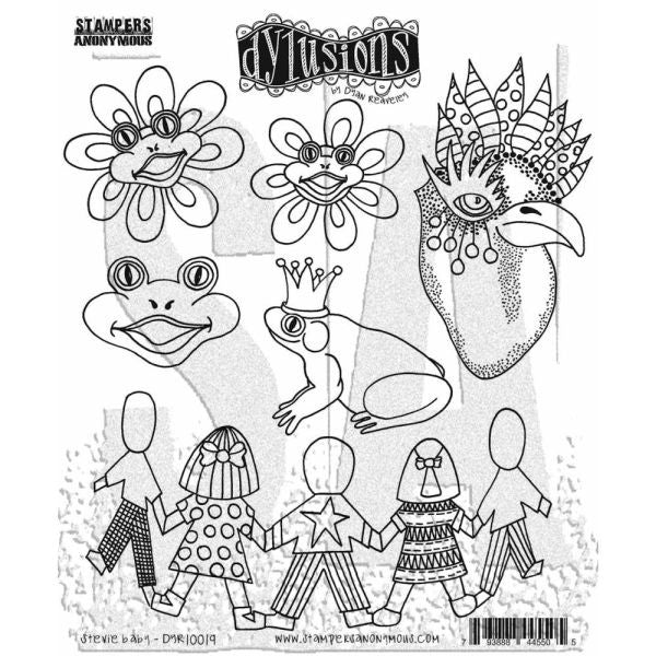 Stevie Baby - Dylusions Cling Stamps