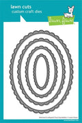 Stitched Scalloped Oval Stackables - Dies