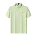 Stripe Collar Performance Polo – El Baron GREEN