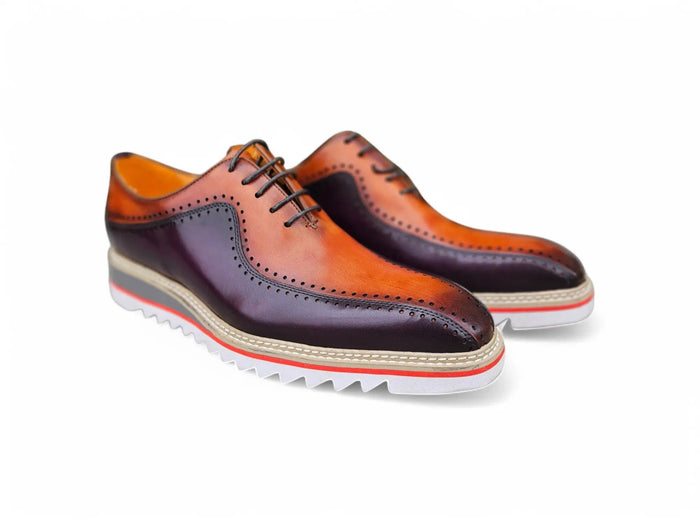 Stylish Two-Tone Brogue Oxford