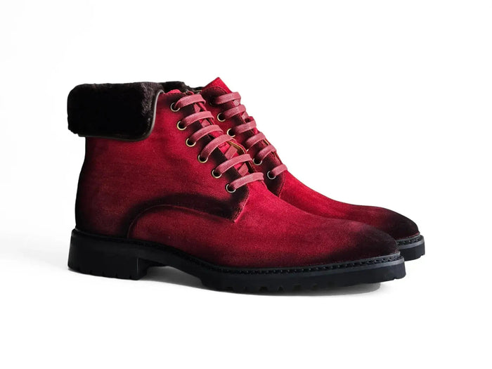 Suede Boot With Shearling
