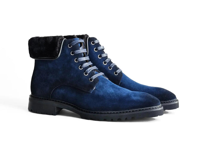 Suede Boot With Shearling