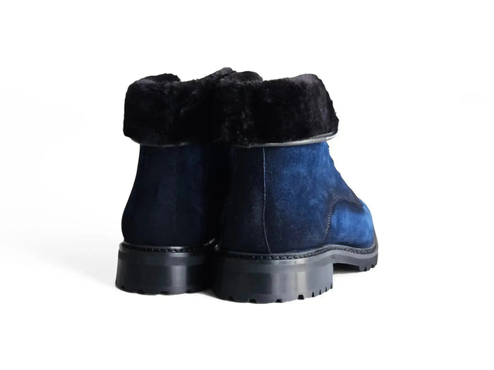 Suede Boot With Shearling