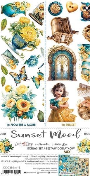 Sunset Mood - Ephemera - Mixed Set