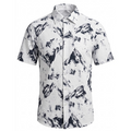 Suslo Couture White Marble Collar Shirt