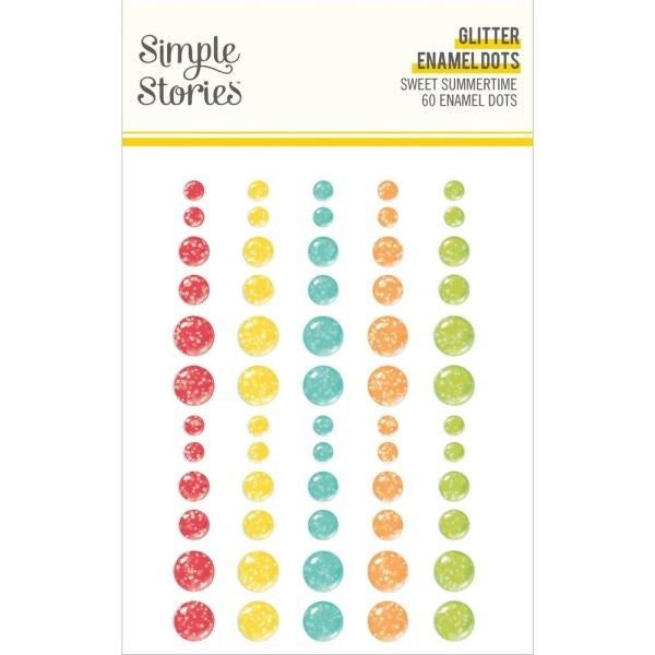 Sweet Summertime - Glitter Enamel Dots