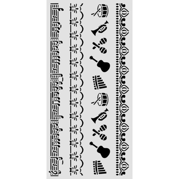 Symphony - Stencil - Borders