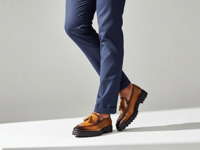 Tassel Loafer in Lug Sole