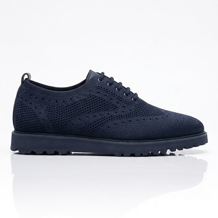 Tayno Navy Perforated Sneakers