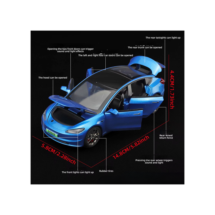 Tesla Model 3 2024-2025 Diecast Model Car – PocketGarage Edition