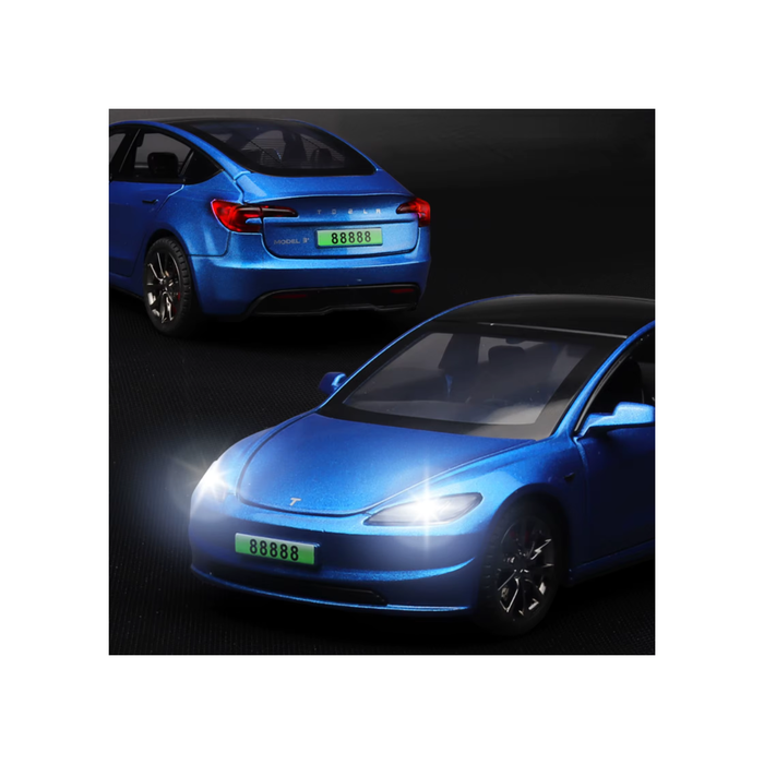 Tesla Model 3 2024-2025 Diecast Model Car – PocketGarage Edition