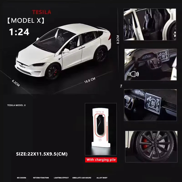 Tesla Model X Diecast Model Car – PocketGarage Edition