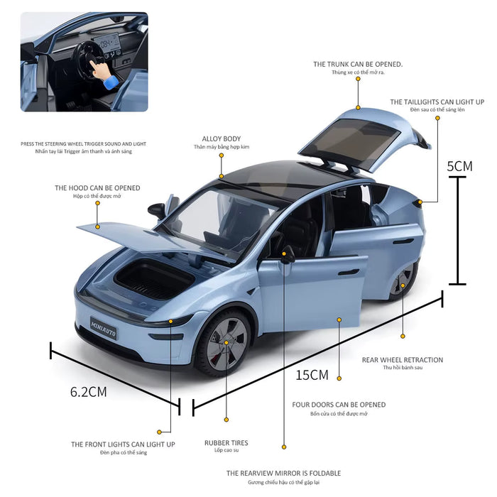 Tesla Model Y Juniper Diecast Model Car – PocketGarage Edition