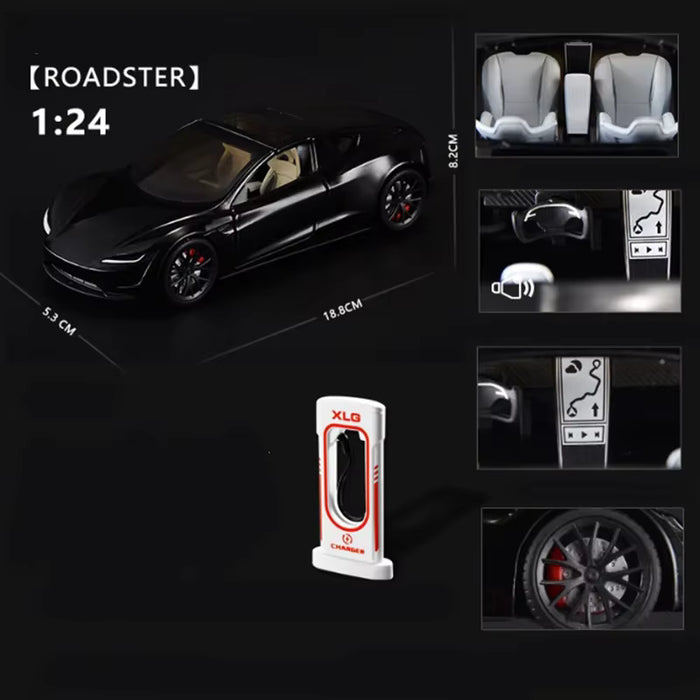 Tesla Roadster Diecast Model Car – PocketGarage Edition