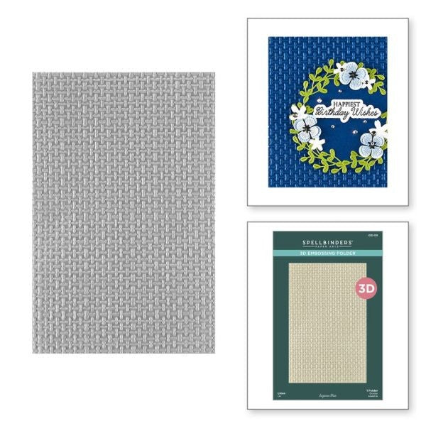 Texture & Foliage Collection - Linen 3D Embossing Folder