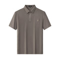 Textured Collar Performance Polo – El Baron KHAKI
